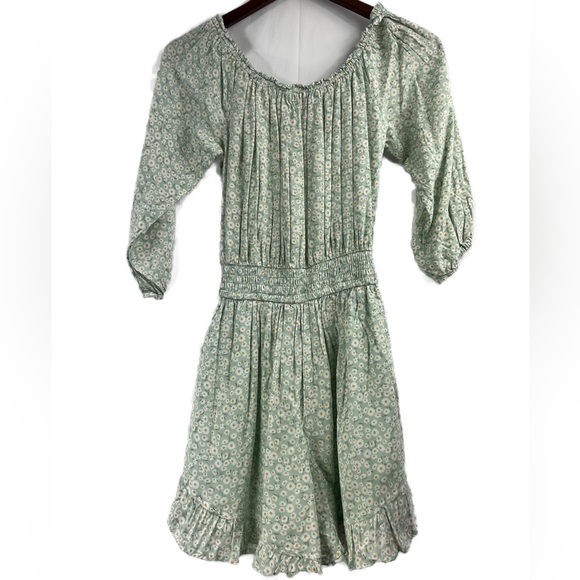 Hollister Romper Off-the-Shoulder Floral Daisies Size Medium - Picture 6 of 15